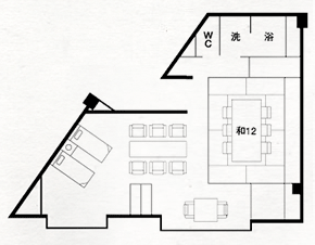 数寄屋和洋室 和洋室デラックス間取り図