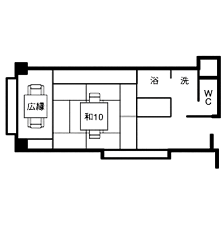 和室10畳間取り図