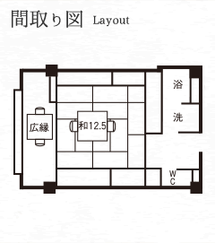 数寄屋和室間取り図