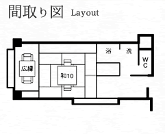 和室10畳間取り図